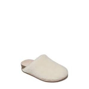 Splendid Casey Mule Clog Size 8.5 IVORY Sherpa Wool Blend